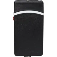 Fang Keychain Stun Gun and Flashlight with Battery Meter Black