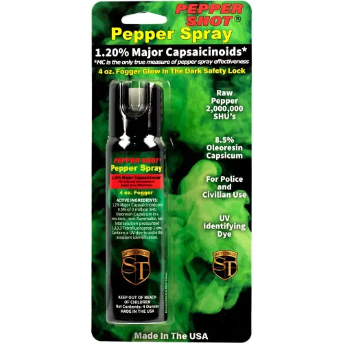 Pepper Shot 1.2% MC 4 oz Pepper Spray Fogger