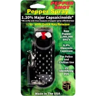 Pepper Shot 1.2% MC 1/2 oz Halo Rhinestone Holster Black