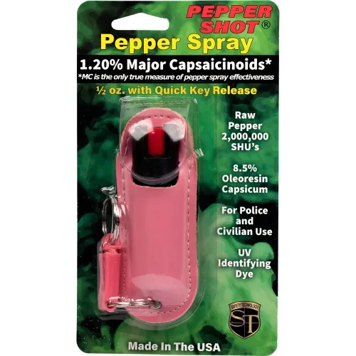 Pepper Shot 1.2% MC 1/2 oz Halo Holster Pink