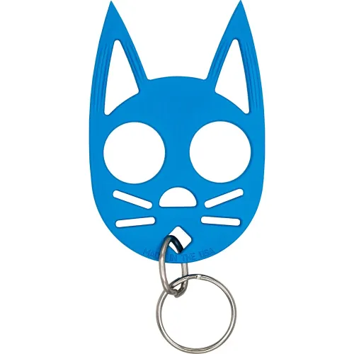 Cat Strike Self-Defense Keychain Light Blue