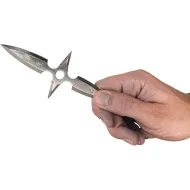 4" Stainless Steel Single Piece Throwing Star